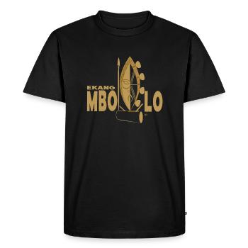 EKANG MBOLO/OR - T-shirt Premium bio Homme - noir - Devant - Nico (187cm)