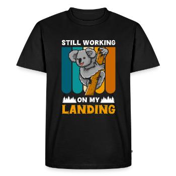 Koala Ours Ours Marsupial - T-shirt Premium bio Homme - noir - Devant - Nico (187cm)