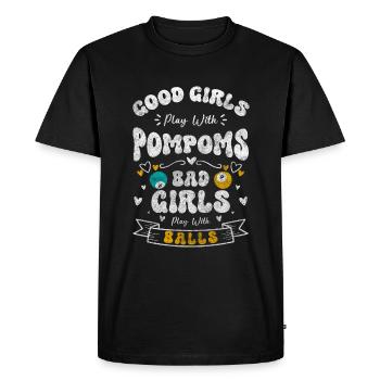 Billard, Balle, Billard Hobby - T-shirt Premium bio Homme - noir - Devant - Nico (187cm)