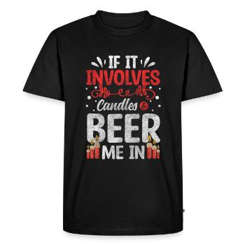 Bougies Hobby Décoration Cire - T-shirt Premium bio Homme - noir - Devant - Nico (187cm)