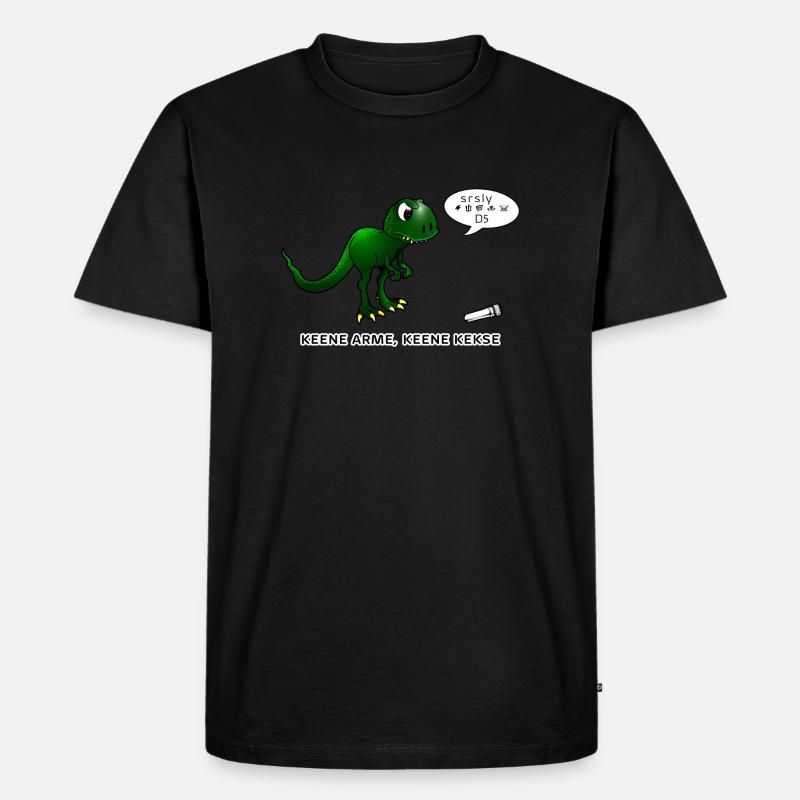 T-Rex D5 - Männer Premium Bio T-Shirt - Schwarz