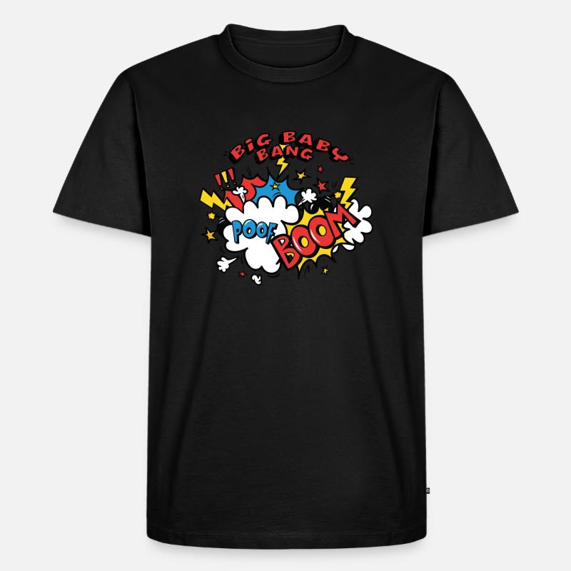 Baby Boom - Explosion - Geburt - Männer Premium Bio T-Shirt - Schwarz
