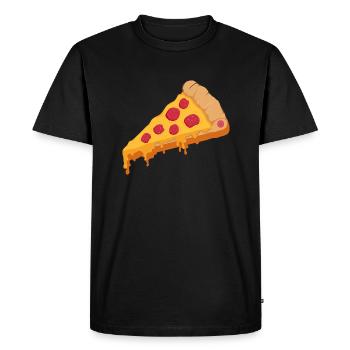 Pizzaria Pizzas Pizzatag Pizzafan restauration rapide - T-shirt Premium bio Homme - noir - Devant - Nico (187cm)
