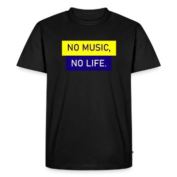 Rock and Roll Rock Musique - T-shirt Premium bio Homme - noir - Devant - Nico (187cm)