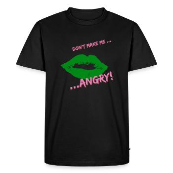 Ne me mettez pas en colère - T-shirt Premium bio Homme - noir - Devant - Nico (187cm)