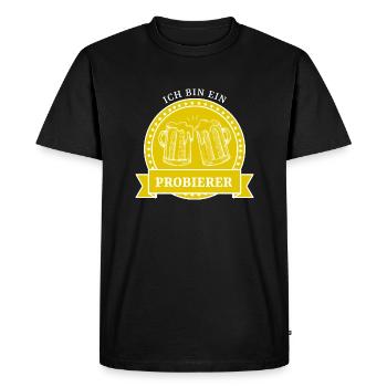 I am a taster. I am a Berlin saying - Men's Premium Organic T-Shirt - black - Front - Nico (187cm)