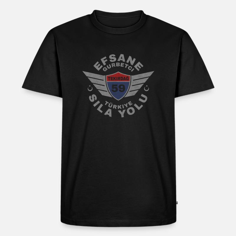 Tekirdağ - Männer Premium Bio T-Shirt - Schwarz