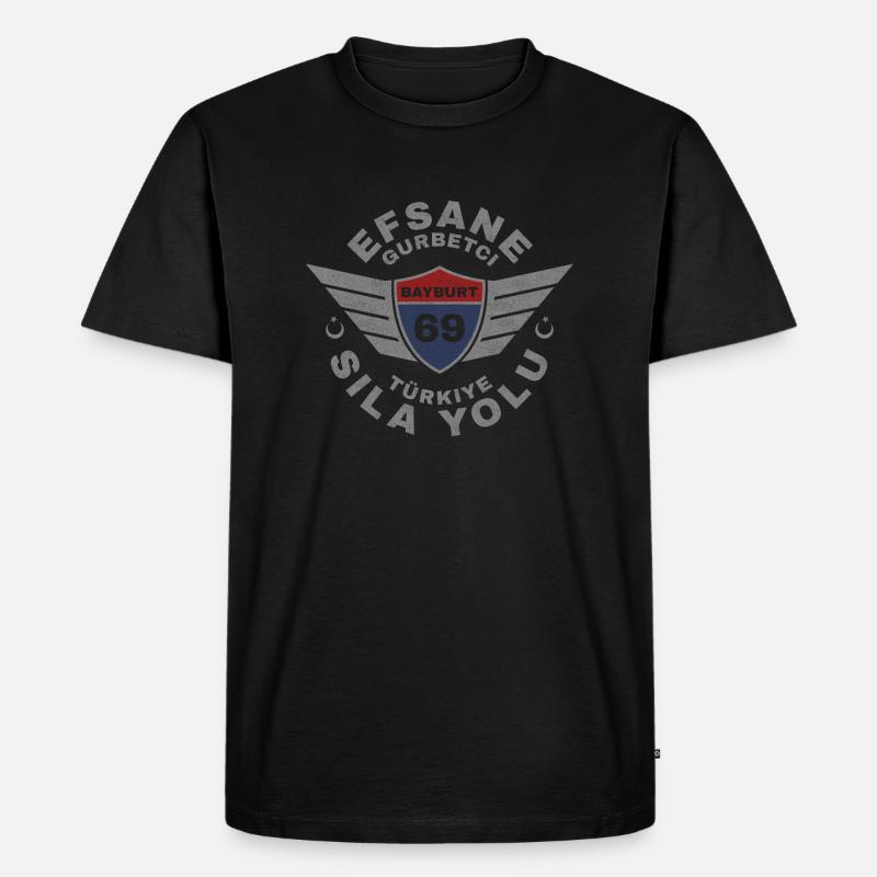 Bayburt - Männer Premium Bio T-Shirt - Schwarz