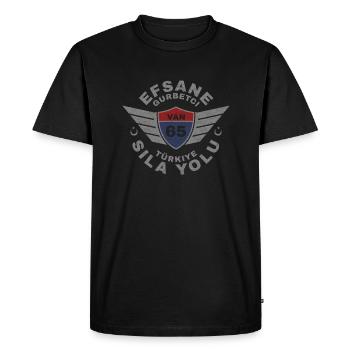Fourgon - T-shirt Premium bio Homme - noir - Devant - Nico (187cm)