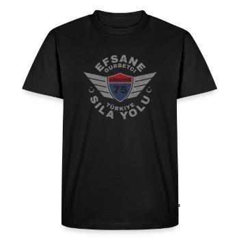 Ardahan - Men's Premium Organic T-Shirt - black - Front - Nico (187cm)
