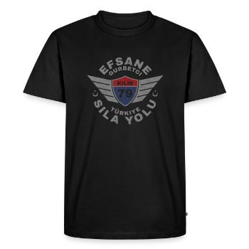 Kilis - Men's Premium Organic T-Shirt - black - Front - Nico (187cm)
