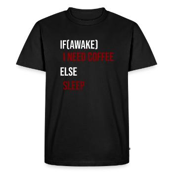 If Awake Second Edition - Men's Premium Organic T-Shirt - black - Front - Nico (187cm)