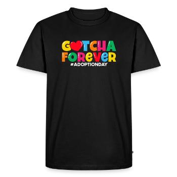 Adoption d’enfants Adoption Parents d’accueil - T-shirt Premium bio Homme - noir - Devant - Nico (187cm)