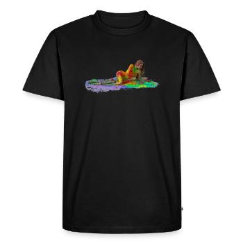 Passion Woman Women Rainbow lie passion - Men's Premium Organic T-Shirt - black - Front - Nico (187cm)