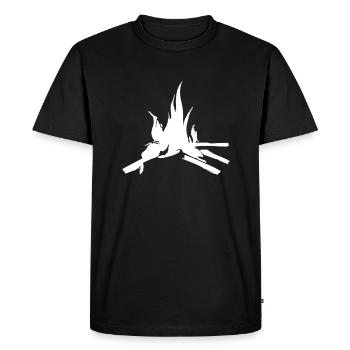 Feu de camp Camping Nature Vecteur de feux de forêt 10 - T-shirt Premium bio Homme - noir - Devant - Nico (187cm)