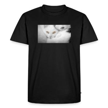 Chats - T-shirt Premium bio Homme - noir - Devant - Nico (187cm)
