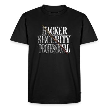 Citation en informatique géniale mais je le fais - T-shirt Premium bio Homme - noir - Devant - Nico (187cm)