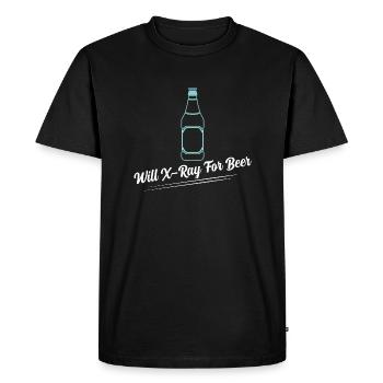 Will X-Ray pour la radiologie de la bière X-Ray Wheel Tech - T-shirt Premium bio Homme - noir - Devant - Nico (187cm)