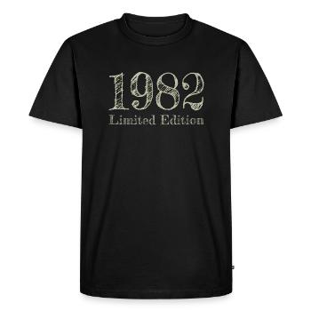1982 - T-shirt Premium bio Homme - noir - Devant - Nico (187cm)