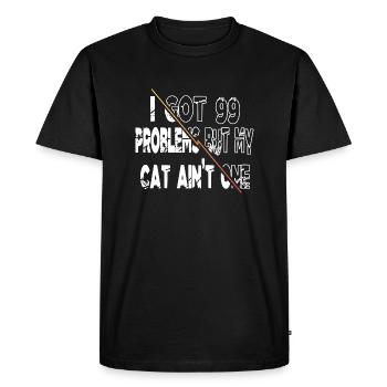 Persian Valentines Day Avocados Cat Owner Quote - Men's Premium Organic T-Shirt - black - Front - Nico (187cm)