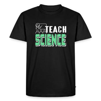Enseigner la science rétro Science Teacher Designs - T-shirt Premium bio Homme - noir - Devant - Nico (187cm)