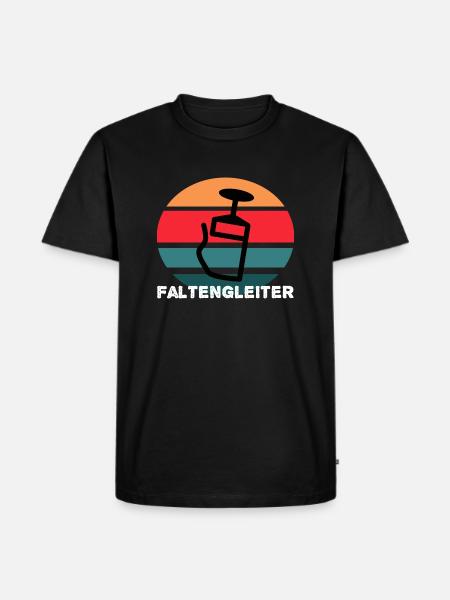Faltengleiter - Männer Premium Bio T-Shirt - Schwarz