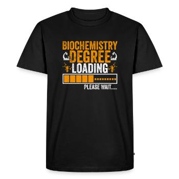 Biochemistry Degree Loading Cute for Biochemistry - Men's Premium Organic T-Shirt - black - Front - Nico (187cm)