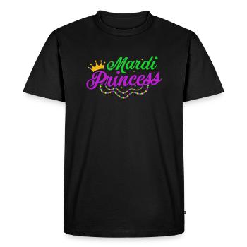 Mardi Princess Parade BeadsParty - Men's Premium Organic T-Shirt - black - Front - Nico (187cm)