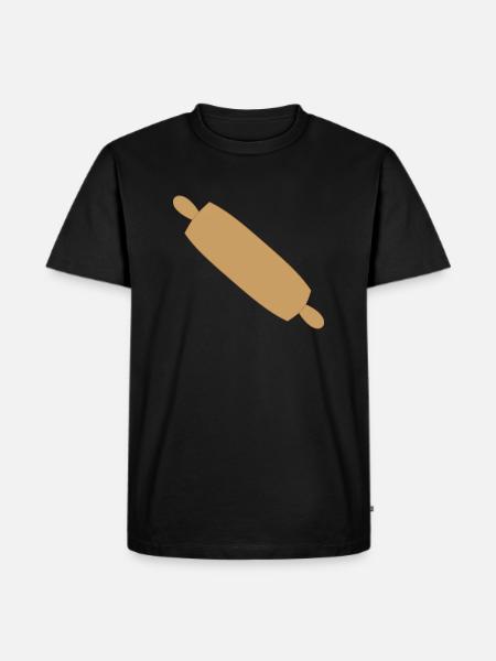 nudelholz - Männer Premium Bio T-Shirt - Schwarz