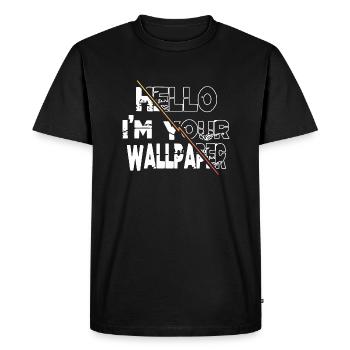 piratage informatique drôle citation présents codes glitch - T-shirt Premium bio Homme - noir - Devant - Nico (187cm)