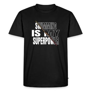 cyclisme nageurs anniversaire cadeau idée triathlon - T-shirt Premium bio Homme - noir - Devant - Nico (187cm)