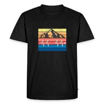 Vinate Alpiniste - T-shirt Premium bio Homme - noir - Devant - Nico (187cm)