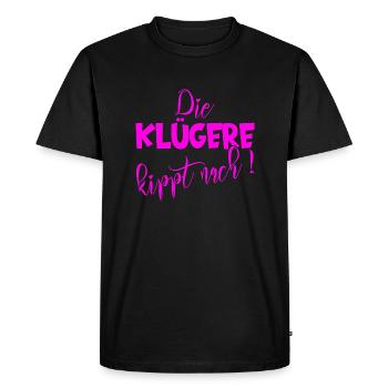 Le plus intelligent bascule à 4500x5400 - T-shirt Premium bio Homme - noir - Devant - Nico (187cm)