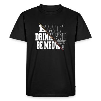 Dino Dinosaurs Comic Fun Present Dinosaur Lover - Men's Premium Organic T-Shirt - black - Front - Nico (187cm)
