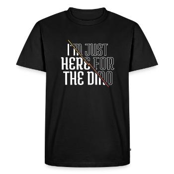 lapin vert vieux bday rex cool dictons blague heureux - T-shirt Premium bio Homme - noir - Devant - Nico (187cm)