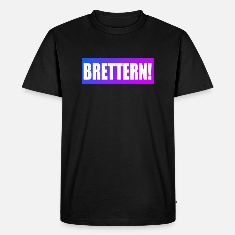 BRETTERN - Männer Premium Bio T-Shirt - Schwarz