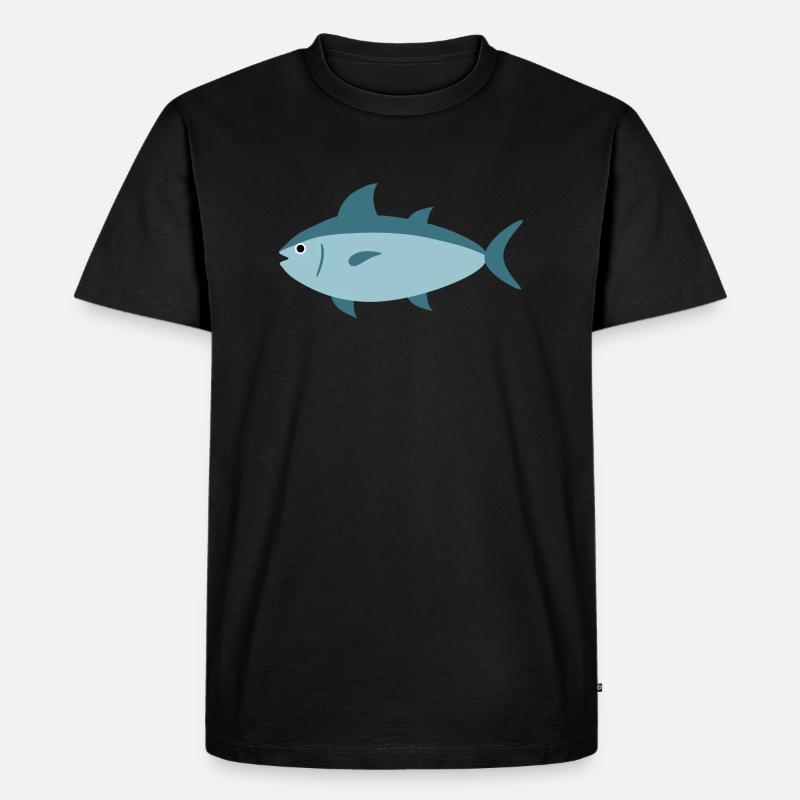 Thunfisch - Männer Premium Bio T-Shirt - Schwarz