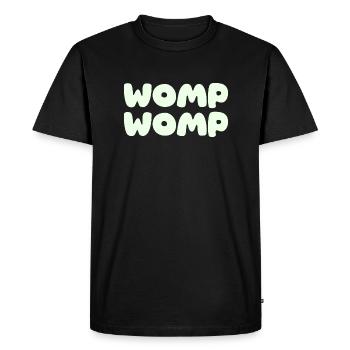 Womp Womp - vert menthe - T-shirt Premium bio Homme - noir - Devant - Nico (187cm)
