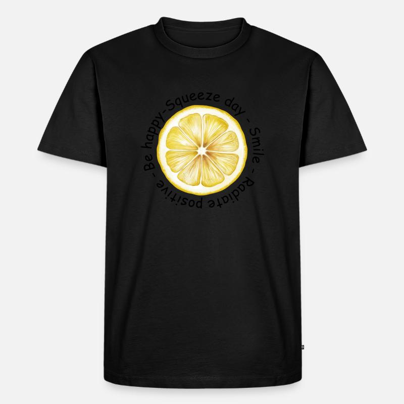 Zitrone - Männer Premium Bio T-Shirt - undefined
