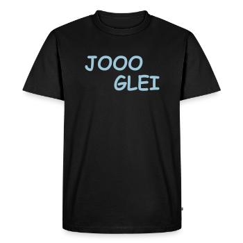 JOOO GLEI - Men's Premium Organic T-Shirt - black - Front - Nico (187cm)