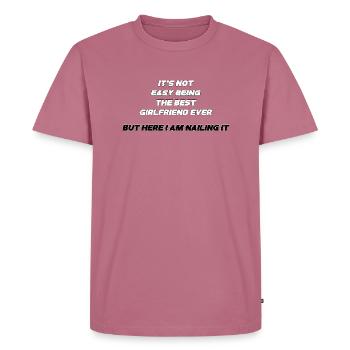 Meilleur ami - T-shirt Premium bio Homme - mauve - Devant - Nico (187cm)