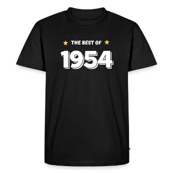 Best of 1954 - Men's Premium Organic T-Shirt - black - Front - Nico (187cm)