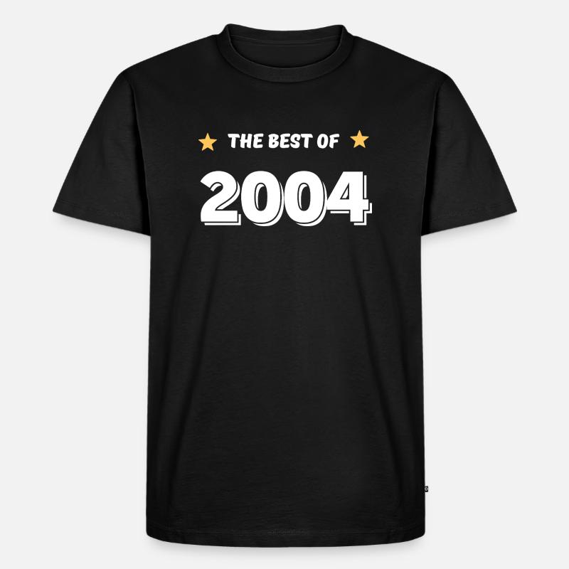 Das Beste aus 2004 - Männer Premium Bio T-Shirt - Schwarz