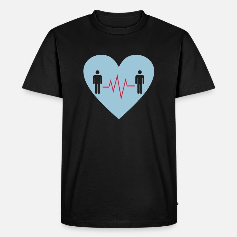electroboy - Männer Premium Bio T-Shirt - Schwarz