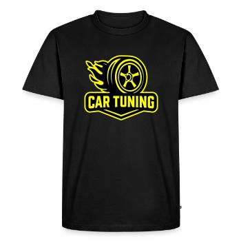 Tuning de voiture Pneus de voiture - T-shirt Premium bio Homme - noir - Devant - Nico (187cm)