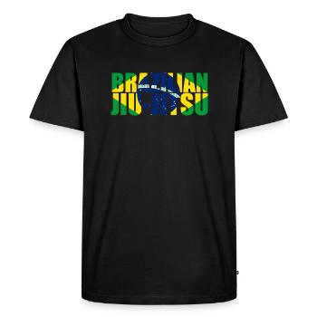 Drapeau brésilien de Jiu-Jitsu 3 BJJ - T-shirt Premium bio Homme - noir - Devant - Nico (187cm)