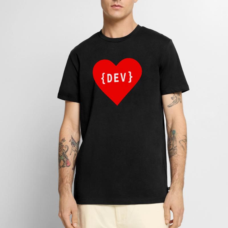 Software Developer, Liebe Code DEV Entwickler Tag Männer Premium Bio T-Shirt