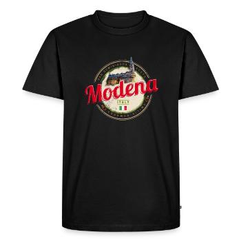 Modena Emilia-Romagna Balsamic Design Italy - Men's Premium Organic T-Shirt - black - Front - Nico (187cm)