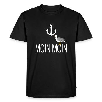 Moin Moin - T-shirt Premium bio Homme - noir - Devant - Nico (187cm)