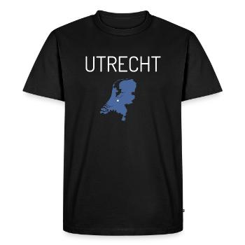 Utrecht T-Shirt - Men's Premium Organic T-Shirt - black - Front - Nico (187cm)